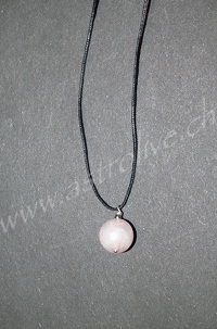 Ciondolo Quarzo rosa tondo - Toro