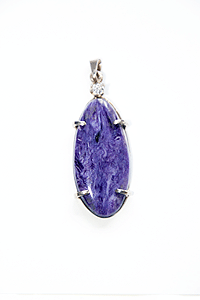 Ciondolo Charoite ovale small