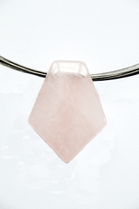 Ciondolo Quarzo rosa penta