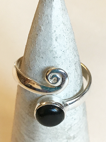 Anello con pietra onice in argento 925