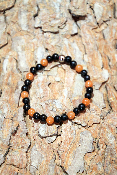 Bracciale Shungite e Avventurina rossa