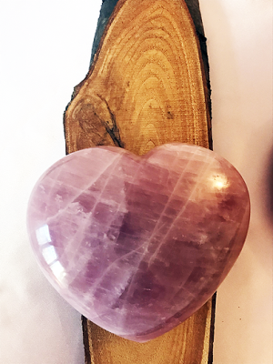 Cuore quarzo rosa grande 1650g