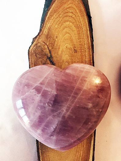 Cuore quarzo rosa grande 1650g