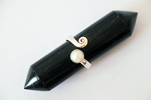 Anello perla 2 pesci
