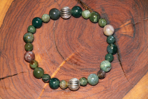 Bracciale agata indiana in argento 925
