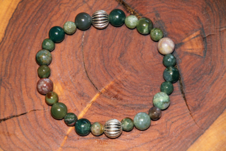 Bracciale agata indiana in argento 925