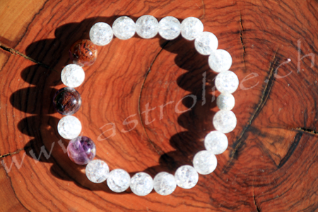 Bracciale super seven con cristallo di rocca