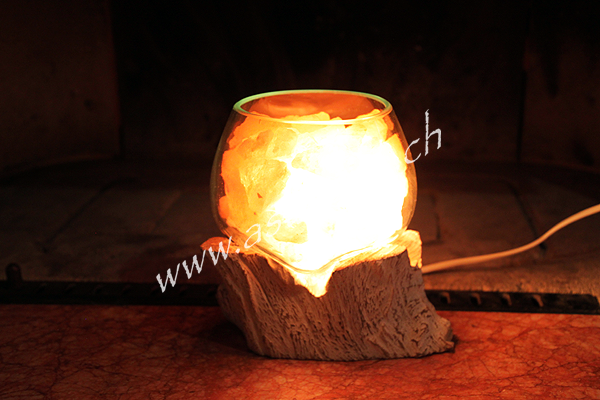 Lampada sale vetro legno 11