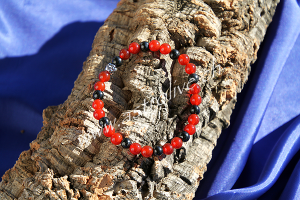 Bracciale corniola e shungite