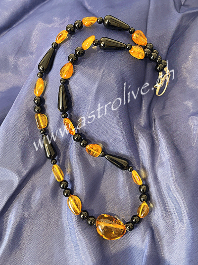 Collana Ambra e Onice