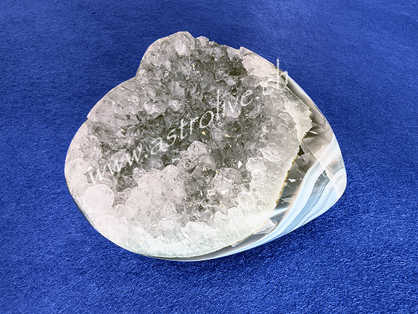 Cuore di ametista con Agata 407gr