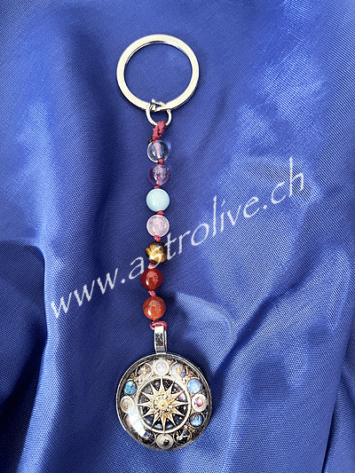 Portachiavi 7 Chakra con sole